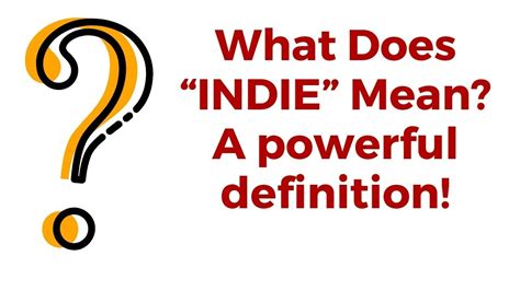 indie meaning